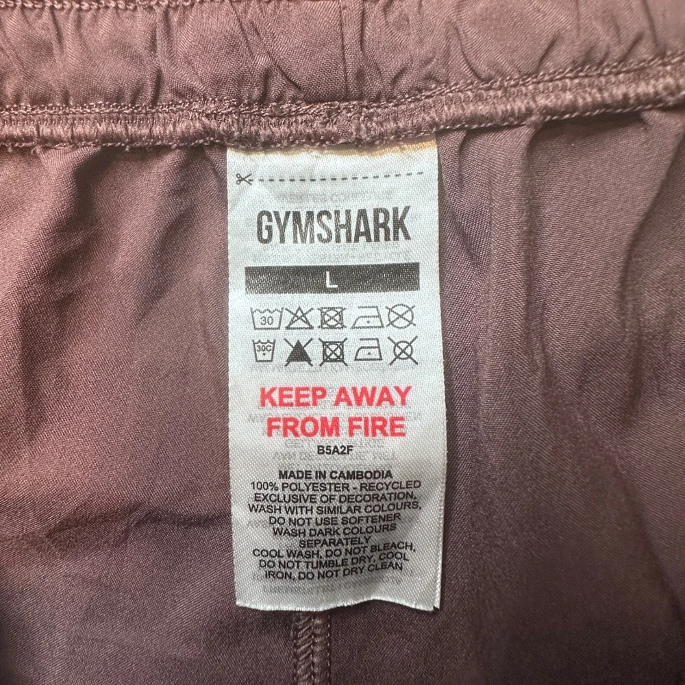 Gymshark Shorts Womens L B5A2F Training Brown Activewear Pockets Gym Running